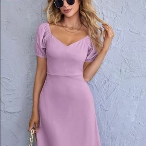Lilac Midi Dress